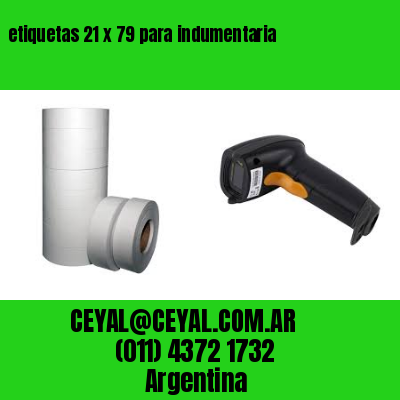 etiquetas 21 x 79 para indumentaria