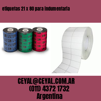 etiquetas 21 x 80 para indumentaria