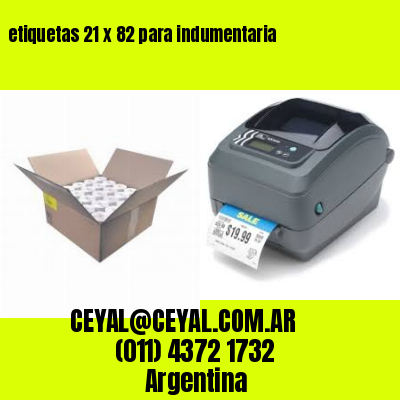 etiquetas 21 x 82 para indumentaria