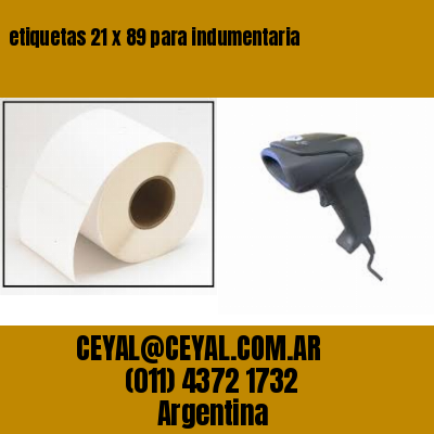 etiquetas 21 x 89 para indumentaria