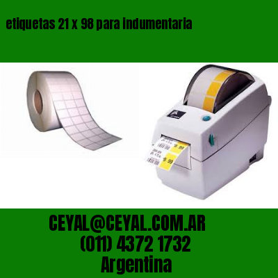 etiquetas 21 x 98 para indumentaria