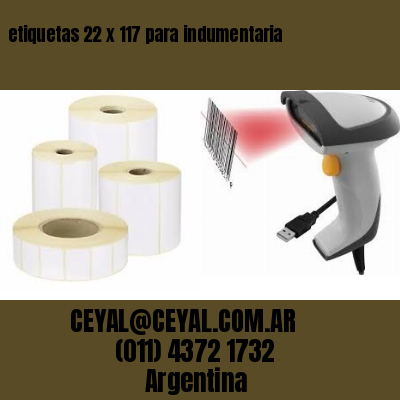 etiquetas 22 x 117 para indumentaria