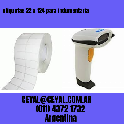 etiquetas 22 x 124 para indumentaria