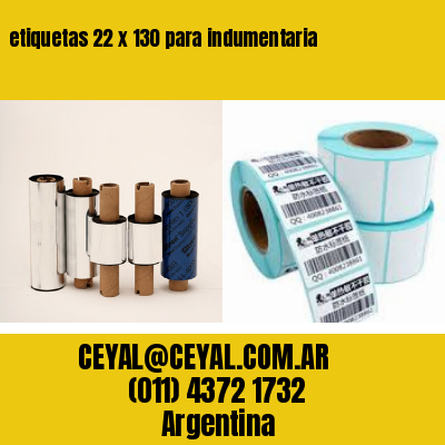etiquetas 22 x 130 para indumentaria