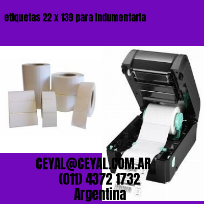 etiquetas 22 x 139 para indumentaria