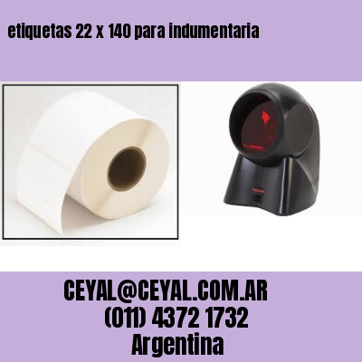 etiquetas 22 x 140 para indumentaria