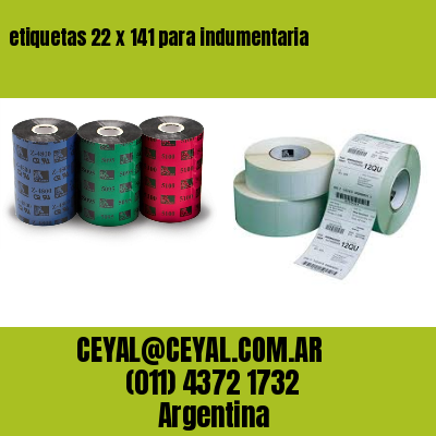 etiquetas 22 x 141 para indumentaria