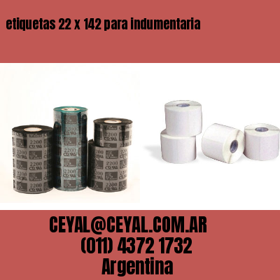 etiquetas 22 x 142 para indumentaria
