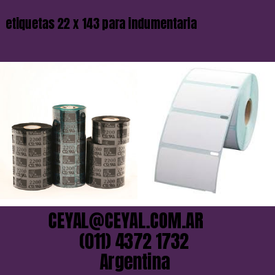 etiquetas 22 x 143 para indumentaria