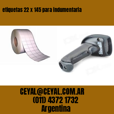 etiquetas 22 x 145 para indumentaria