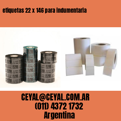 etiquetas 22 x 146 para indumentaria
