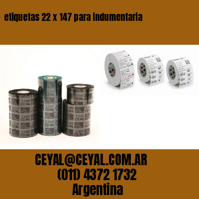 etiquetas 22 x 147 para indumentaria