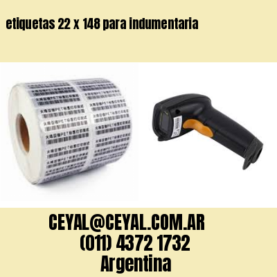 etiquetas 22 x 148 para indumentaria