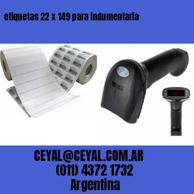 etiquetas 22 x 149 para indumentaria