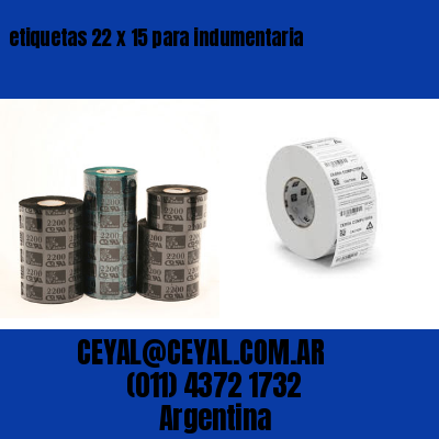 etiquetas 22 x 15 para indumentaria
