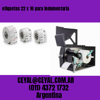 etiquetas 22 x 16 para indumentaria