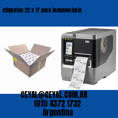 etiquetas 22 x 17 para indumentaria