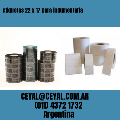 etiquetas 22 x 17 para indumentaria