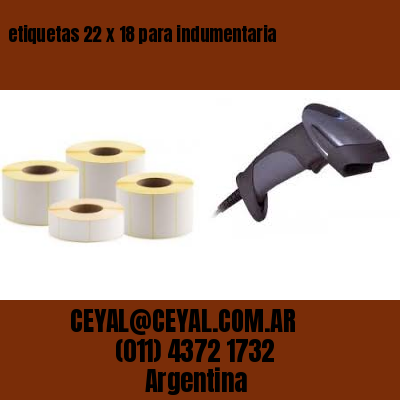 etiquetas 22 x 18 para indumentaria