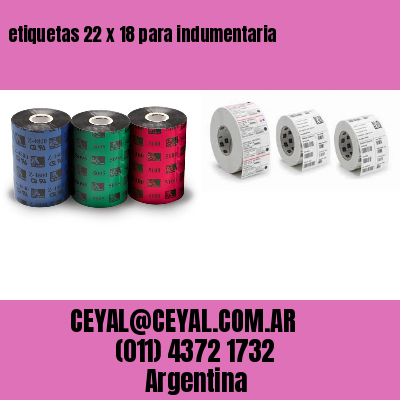 etiquetas 22 x 18 para indumentaria