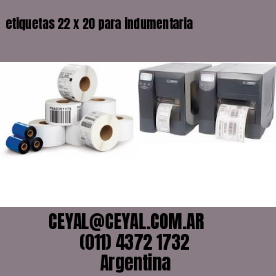 etiquetas 22 x 20 para indumentaria