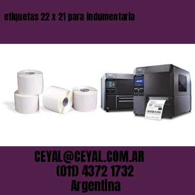 etiquetas 22 x 21 para indumentaria