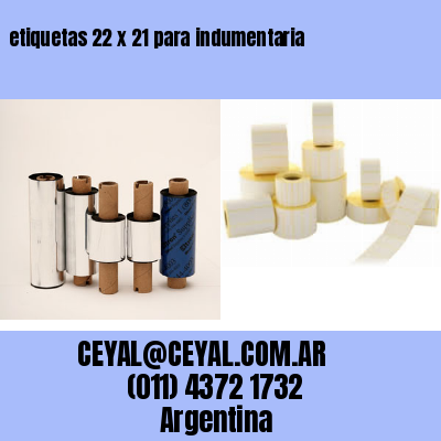 etiquetas 22 x 21 para indumentaria