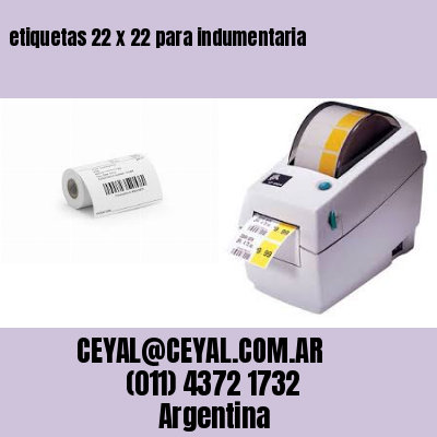 etiquetas 22 x 22 para indumentaria
