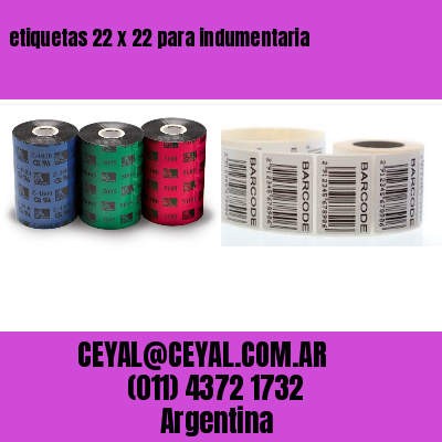 etiquetas 22 x 22 para indumentaria