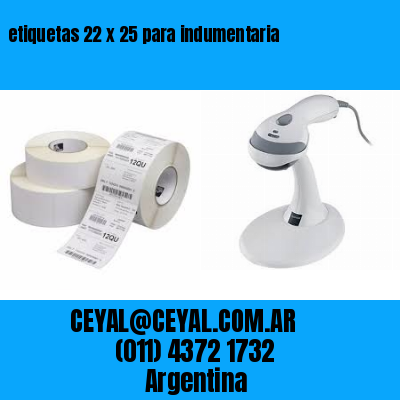 etiquetas 22 x 25 para indumentaria