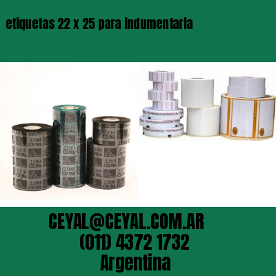 etiquetas 22 x 25 para indumentaria