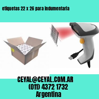 etiquetas 22 x 26 para indumentaria