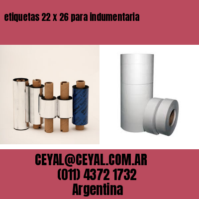 etiquetas 22 x 26 para indumentaria