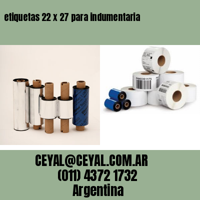 etiquetas 22 x 27 para indumentaria