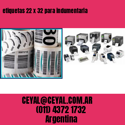 etiquetas 22 x 32 para indumentaria