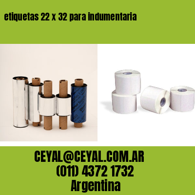 etiquetas 22 x 32 para indumentaria