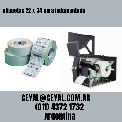 etiquetas 22 x 34 para indumentaria