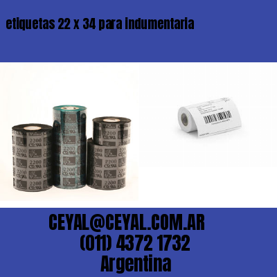 etiquetas 22 x 34 para indumentaria