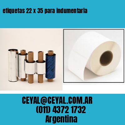 etiquetas 22 x 35 para indumentaria