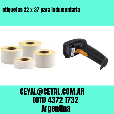 etiquetas 22 x 37 para indumentaria