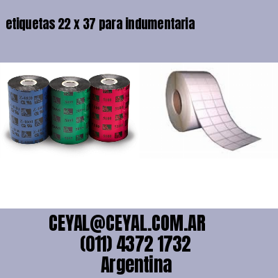 etiquetas 22 x 37 para indumentaria
