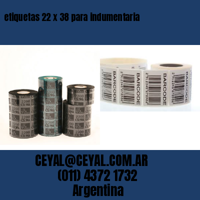 etiquetas 22 x 38 para indumentaria