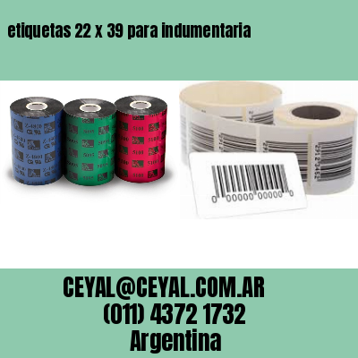 etiquetas 22 x 39 para indumentaria