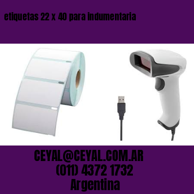 etiquetas 22 x 40 para indumentaria