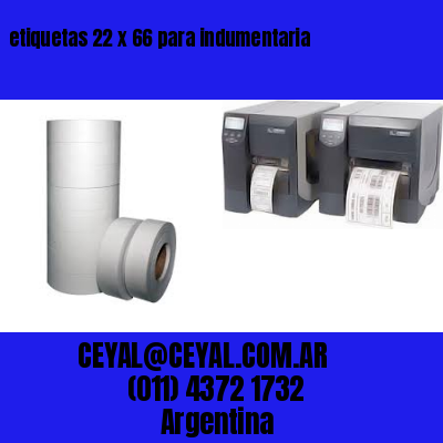 etiquetas 22 x 66 para indumentaria