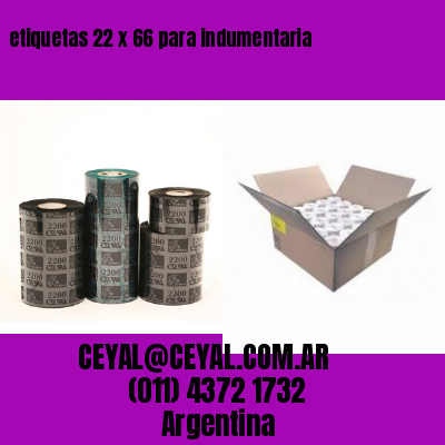 etiquetas 22 x 66 para indumentaria