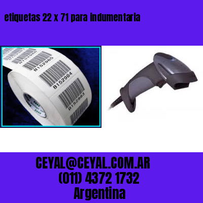 etiquetas 22 x 71 para indumentaria