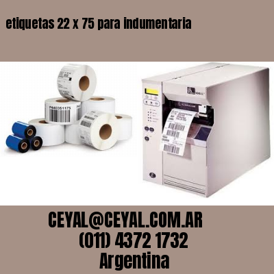etiquetas 22 x 75 para indumentaria