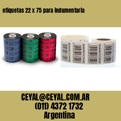 etiquetas 22 x 75 para indumentaria