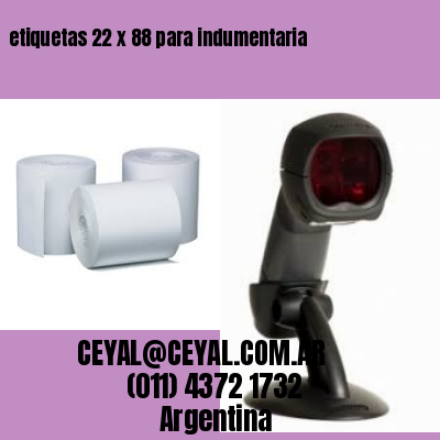 etiquetas 22 x 88 para indumentaria